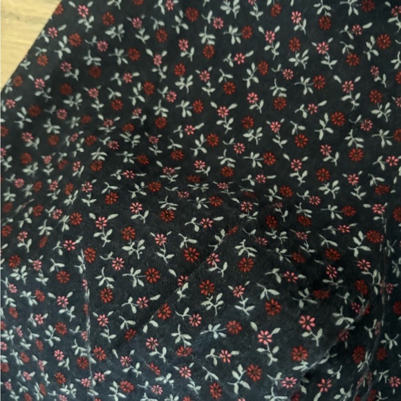 Madewell Blue Tie-Back Peplum Top in Campden Daisies size medium 100% cotton - Picture 4 of 9